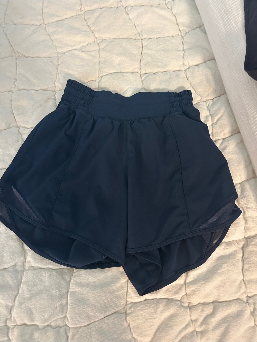 Lululemon navy hotty hot shorts 4